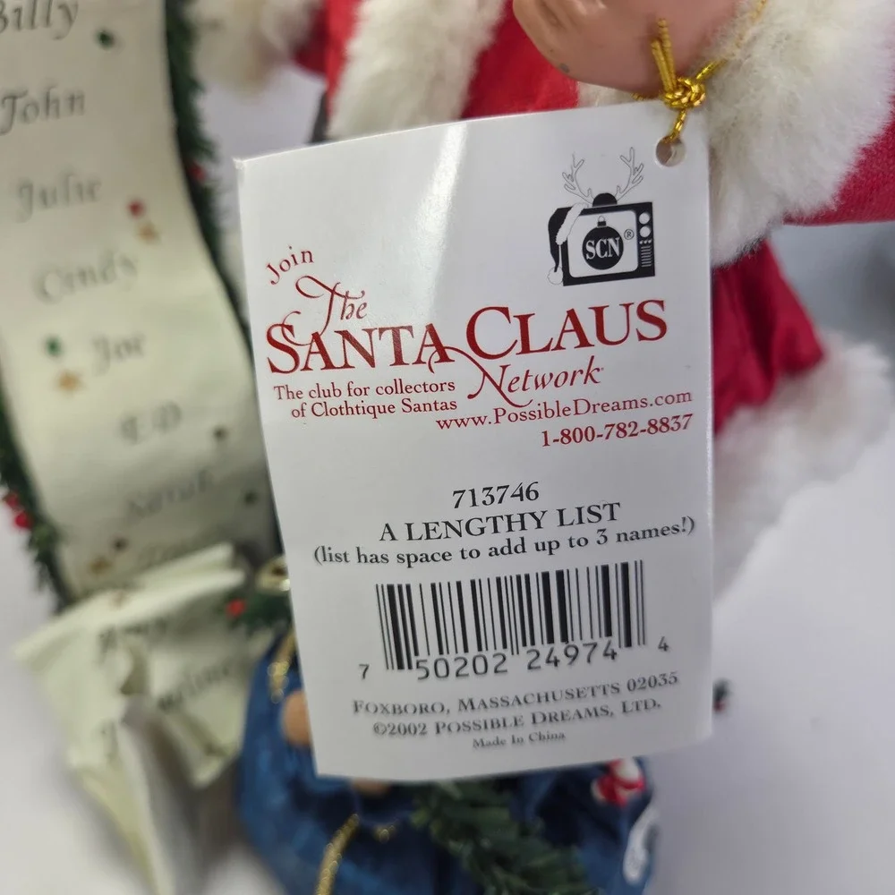 Possible Dreams Santa Claus A Lengthy List Christmas Musical Lighted Vtg Video